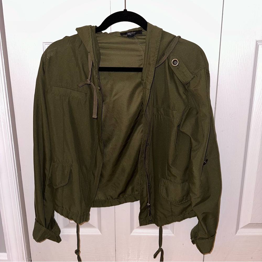 Forever 21 green jacket